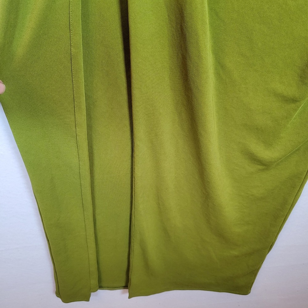 NICHOLAS Womens Kinley Green One Shoulder Ruched Knot Maxi Dress Size 0 Formal - Picture 8 of 12